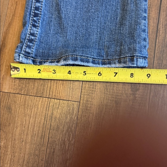 Miss Me Women's Blue Boot Cut Jeans with Gold Embroidery - Picture 9 of 15